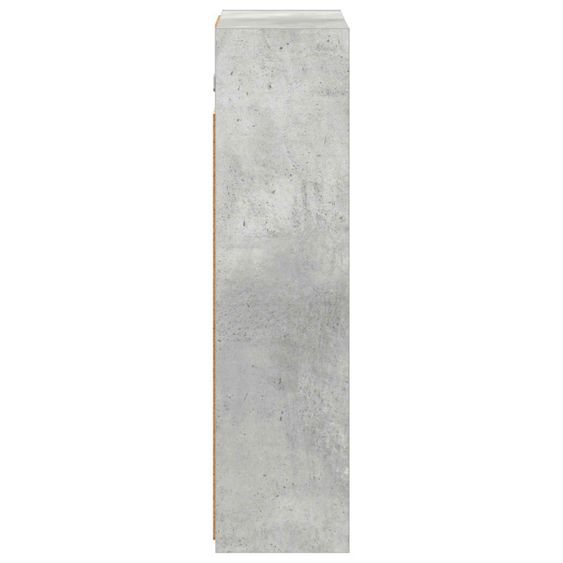 Szafka z lustrem do łazienki Betonowy szary 43 x 16 x 62.5 cm