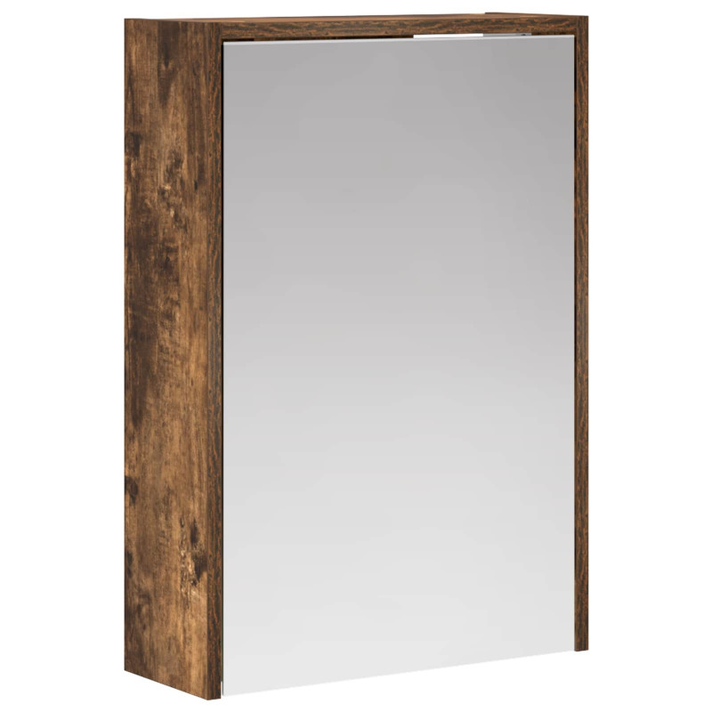 Szafka z lustrem do łazienki Dąb wędzony 43 x 16 x 62.5 cm