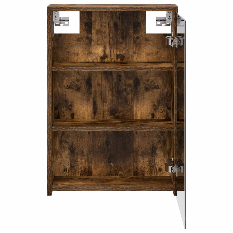 Szafka z lustrem do łazienki Dąb wędzony 43 x 16 x 62.5 cm