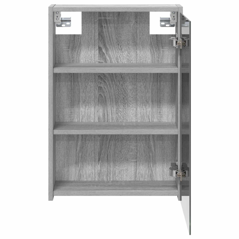 Szafka z lustrem do łazienki Szary Sonoma 43 x 16 x 62.5 cm