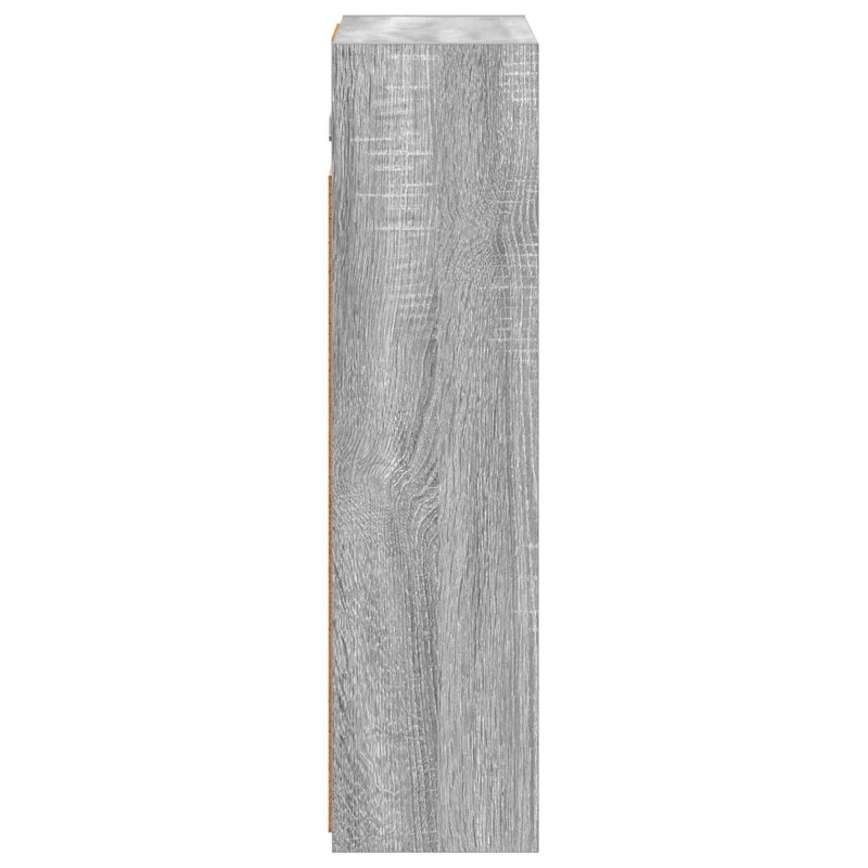 Szafka z lustrem do łazienki Szary Sonoma 43 x 16 x 62.5 cm