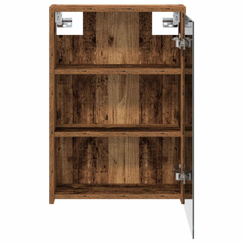 Szafka z lustrem do łazienki Stare drewno 43 x 16 x 62.5 cm