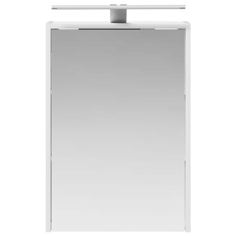 Szafka z lustrem do łazienki z półką Biały 43 x 16 x 62.5 cm