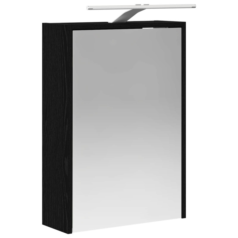 Szafka z lustrem do łazienki Czarny Dąb 43 x 16 x 62.5 cm