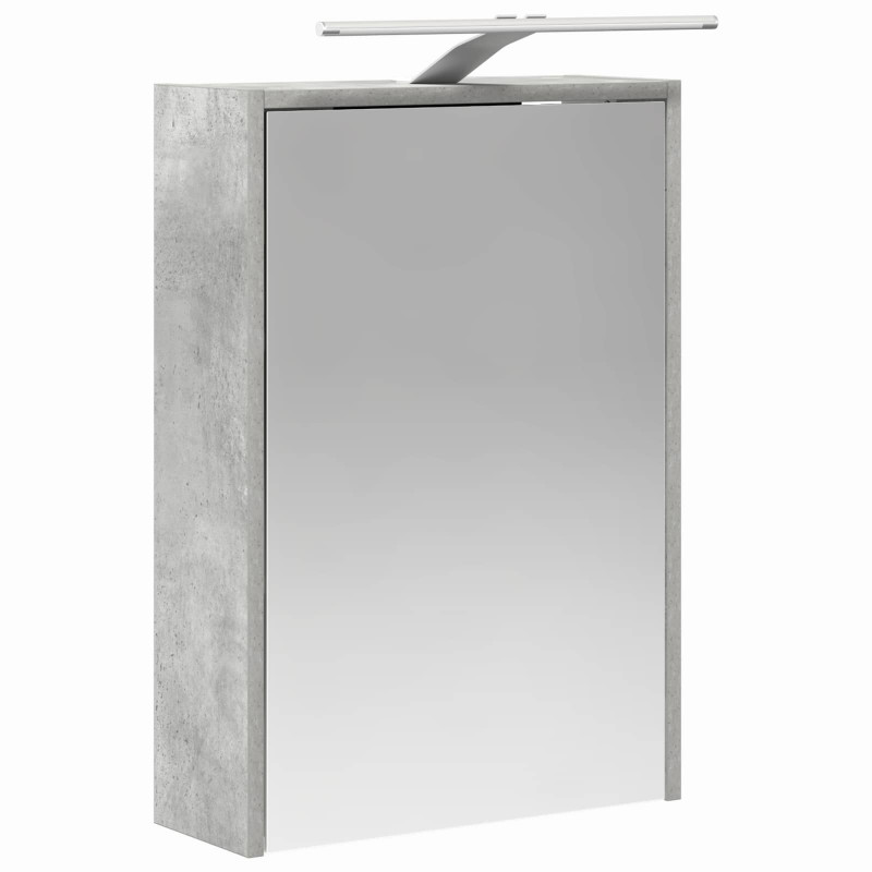 Szafka z lustrem do łazienki Betonowy szary 43 x 16 x 62.5 cm