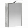 Szafka z lustrem do łazienki Betonowy szary 43 x 16 x 62.5 cm