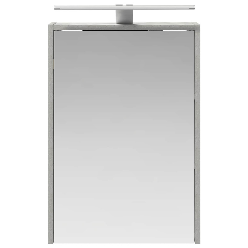 Szafka z lustrem do łazienki Betonowy szary 43 x 16 x 62.5 cm