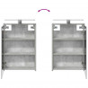 Szafka z lustrem do łazienki Betonowy szary 43 x 16 x 62.5 cm