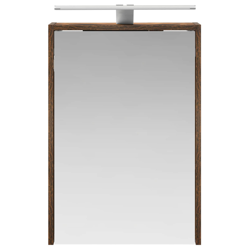 Szafka z lustrem do łazienki Dąb wędzony 43 x 16 x 62.5 cm