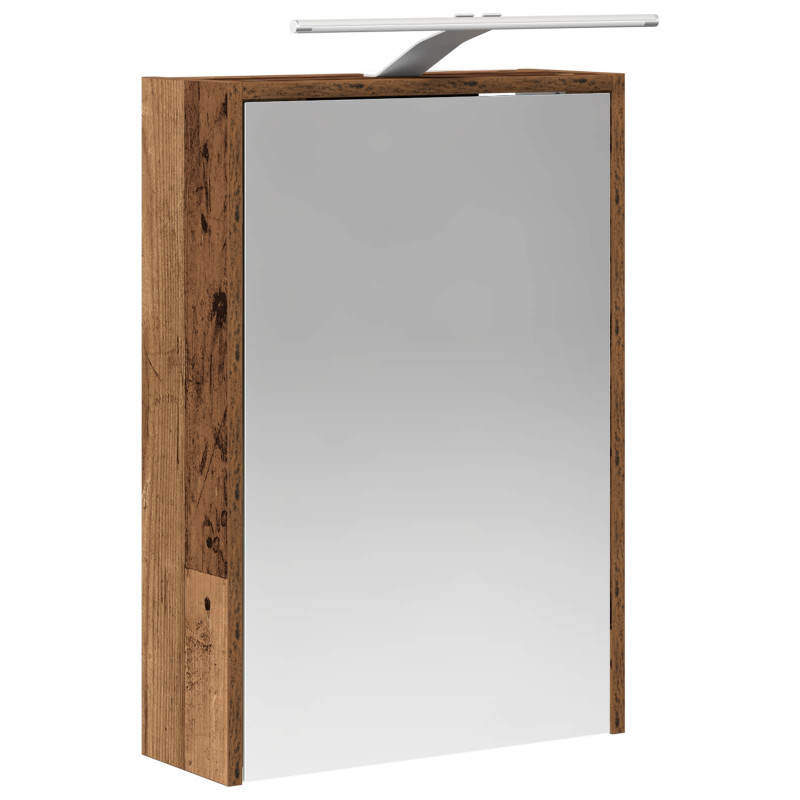 Szafka z lustrem do łazienki Stare drewno 43 x 16 x 62.5 cm