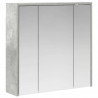 Szafka z lustrem do łazienki Betonowy szary 63,5 x 16 x 62,5 cm