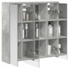 Szafka z lustrem do łazienki Betonowy szary 63,5 x 16 x 62,5 cm