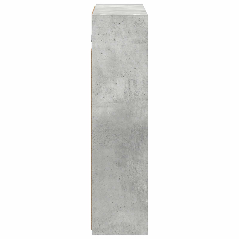 Szafka z lustrem do łazienki Betonowy szary 63,5 x 16 x 62,5 cm