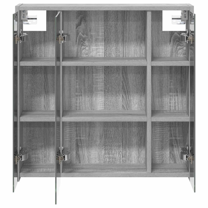 Szafka z lustrem do łazienki Szary Sonoma 63,5 x 16 x 62,5 cm