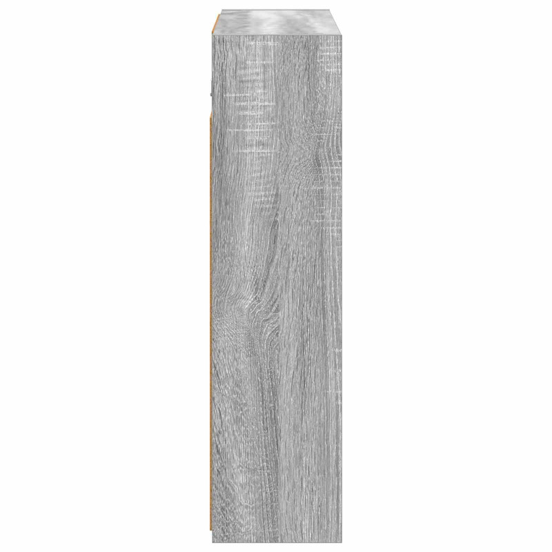 Szafka z lustrem do łazienki Szary Sonoma 63,5 x 16 x 62,5 cm