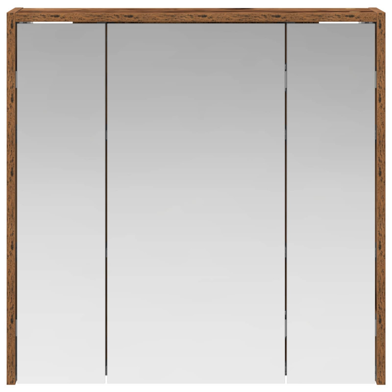 Szafka z lustrem do łazienki Stare drewno 63,5 x 16 x 62,5 cm