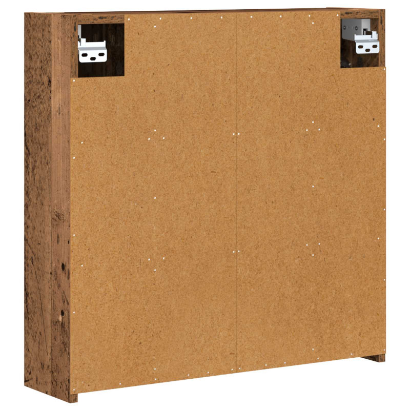 Szafka z lustrem do łazienki Stare drewno 63,5 x 16 x 62,5 cm