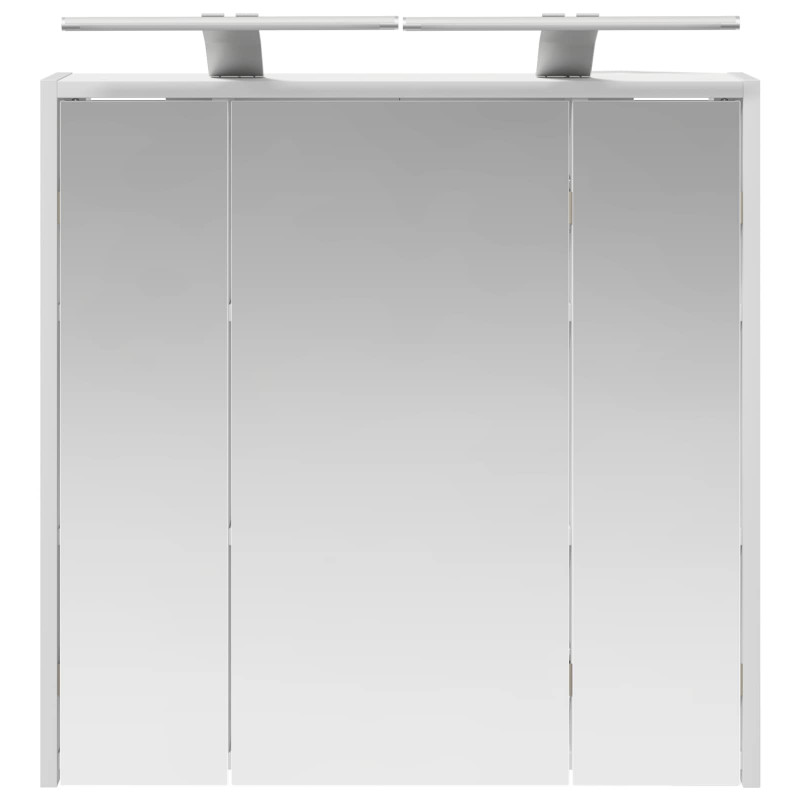 Szafka z lustrem do łazienki Biały 63,5 x 16 x 62,5 cm