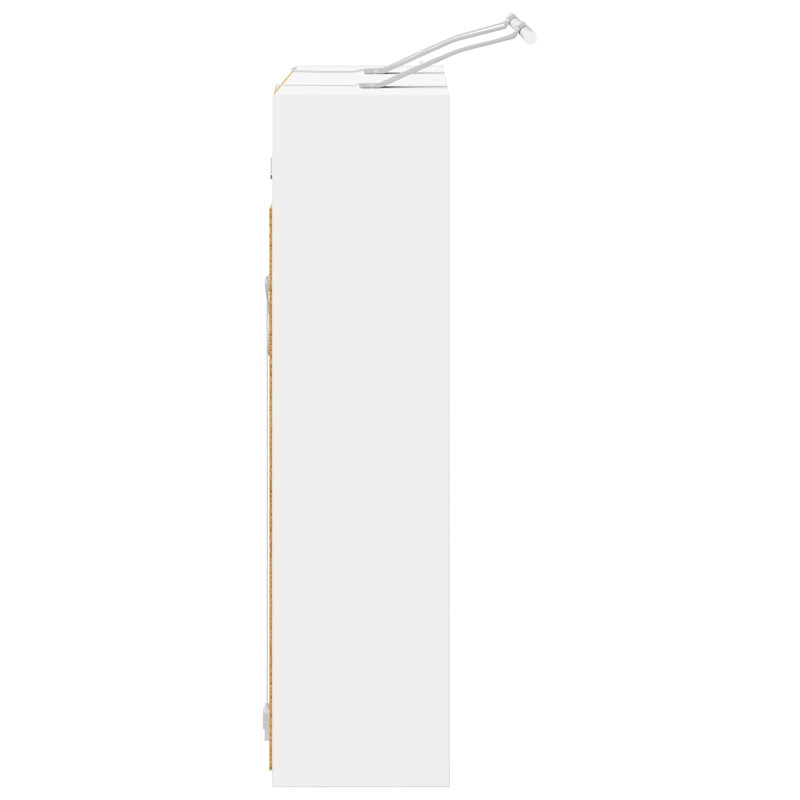 Szafka z lustrem do łazienki Biały 63,5 x 16 x 62,5 cm