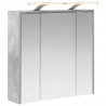 Szafka z lustrem do łazienki Betonowy szary 63,5 x 16 x 62,5 cm