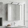 Szafka z lustrem do łazienki Betonowy szary 63,5 x 16 x 62,5 cm