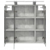 Szafka z lustrem do łazienki Betonowy szary 63,5 x 16 x 62,5 cm