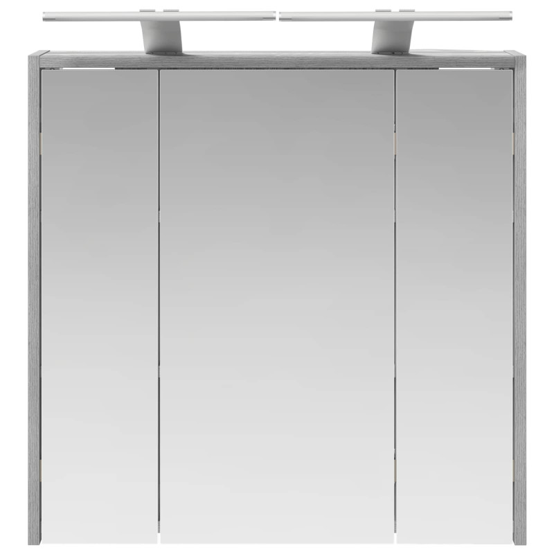 Szafka z lustrem do łazienki Szary Sonoma 63,5 x 16 x 62,5 cm