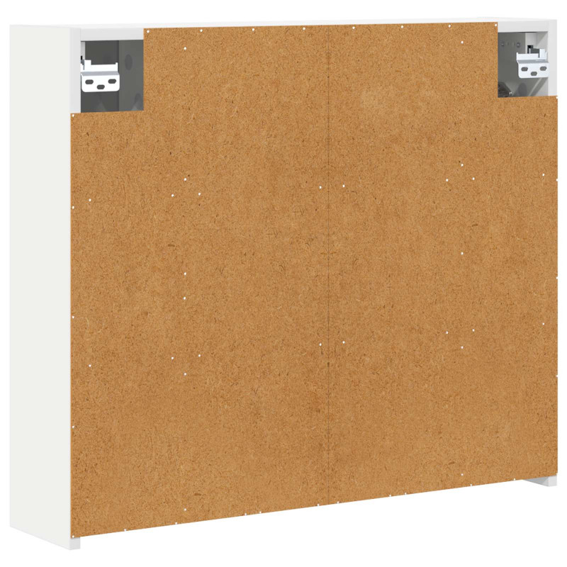 Szafka z lustrem do łazienki Biały 73,5 x 16 x 62,5 cm