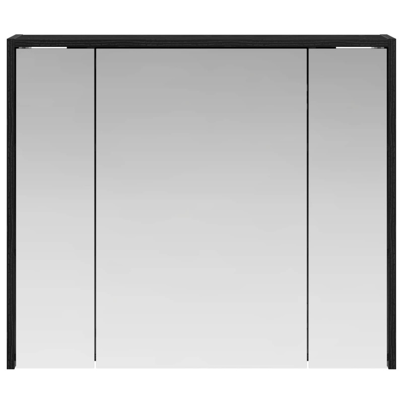 Szafka z lustrem do łazienki Czarny Dąb 73,5 x 16 x 62,5 cm