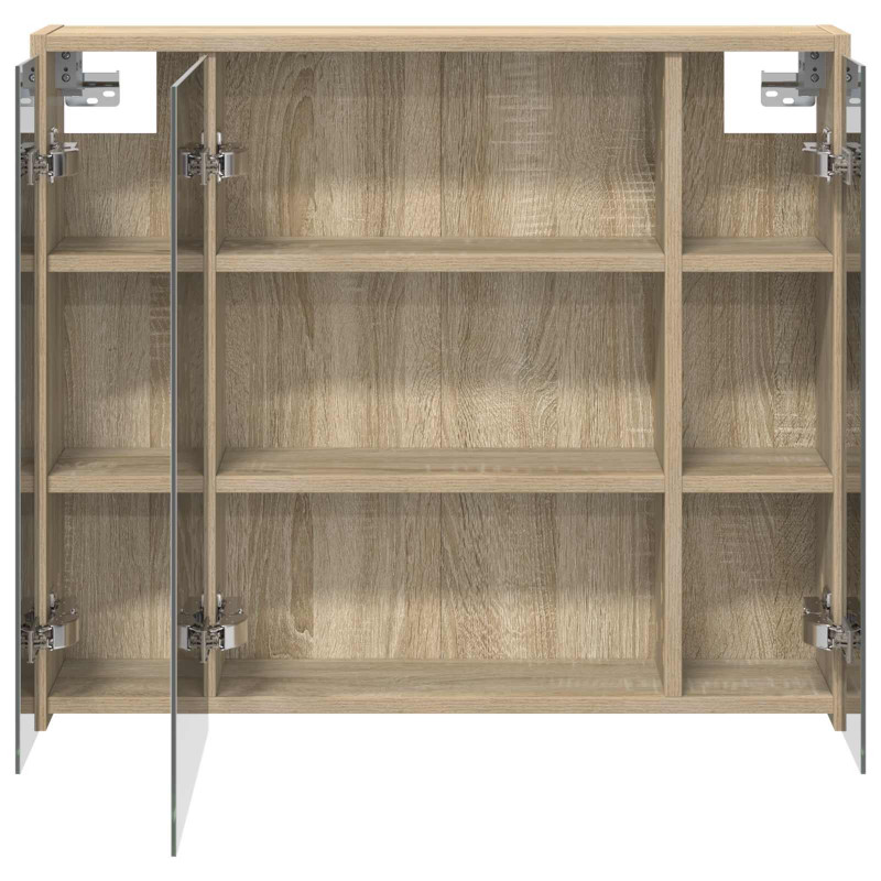 Szafka z lustrem do łazienki Dąb Sonoma 73,5 x 16 x 62,5 cm