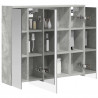 Szafka z lustrem do łazienki Betonowy szary 73,5 x 16 x 62,5 cm