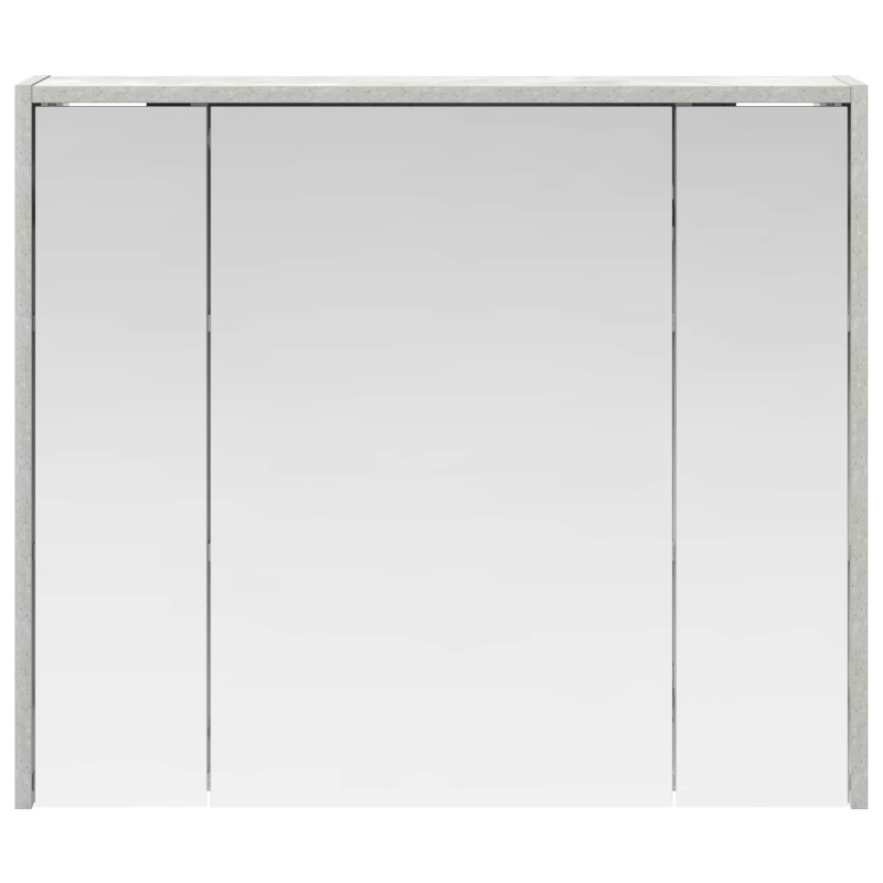 Szafka z lustrem do łazienki Betonowy szary 73,5 x 16 x 62,5 cm