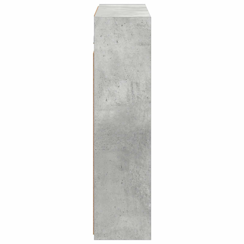 Szafka z lustrem do łazienki Betonowy szary 73,5 x 16 x 62,5 cm