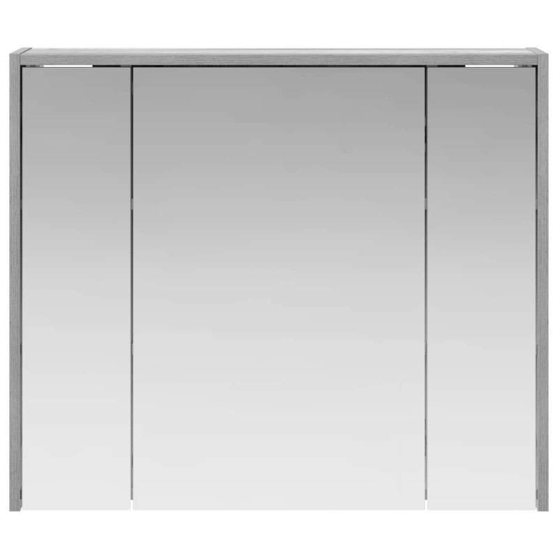 Szafka z lustrem do łazienki Szary Sonoma 73,5 x 16 x 62,5 cm