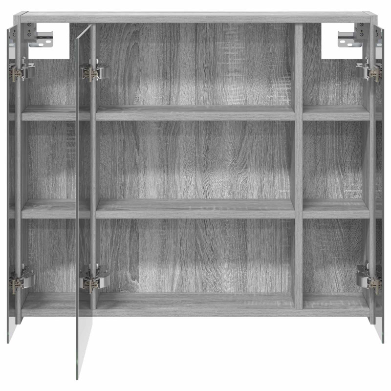 Szafka z lustrem do łazienki Szary Sonoma 73,5 x 16 x 62,5 cm