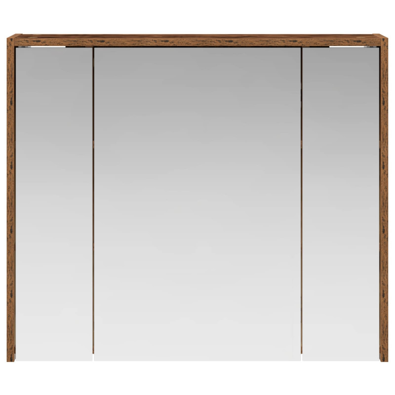 Szafka z lustrem do łazienki Stare drewno 73,5 x 16 x 62,5 cm