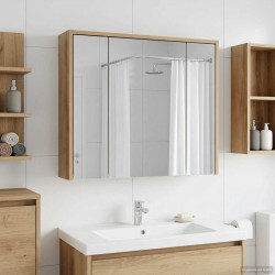Szafka z lustrem do łazienki Dąb rzemieślniczy