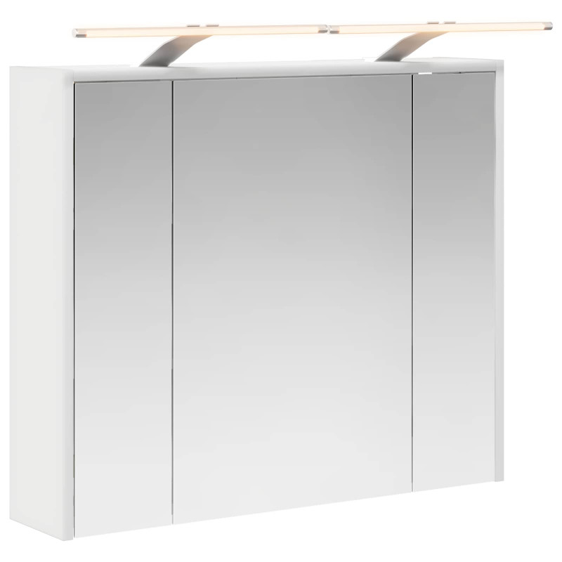 Szafka z lustrem do łazienki Biały 73,5 x 16 x 62,5 cm