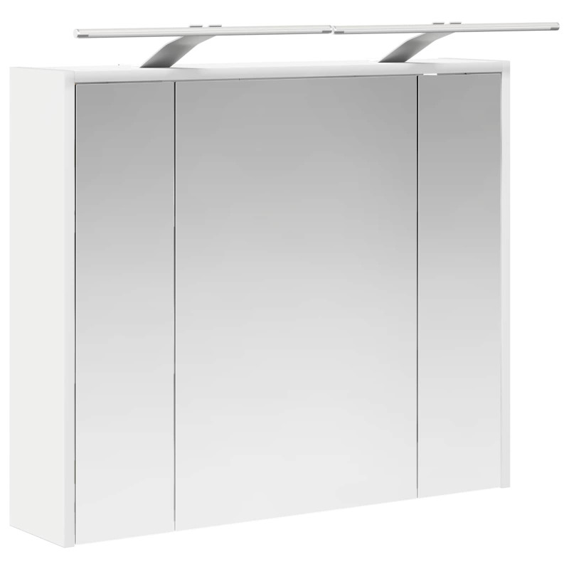 Szafka z lustrem do łazienki Biały 73,5 x 16 x 62,5 cm