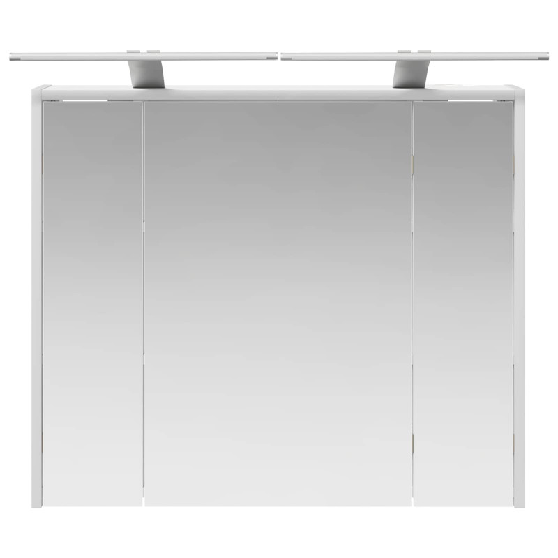 Szafka z lustrem do łazienki Biały 73,5 x 16 x 62,5 cm