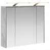 Szafka z lustrem do łazienki Betonowy szary 73,5 x 16 x 62,5 cm
