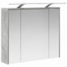 Szafka z lustrem do łazienki Betonowy szary 73,5 x 16 x 62,5 cm