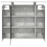 Szafka z lustrem do łazienki Betonowy szary 73,5 x 16 x 62,5 cm