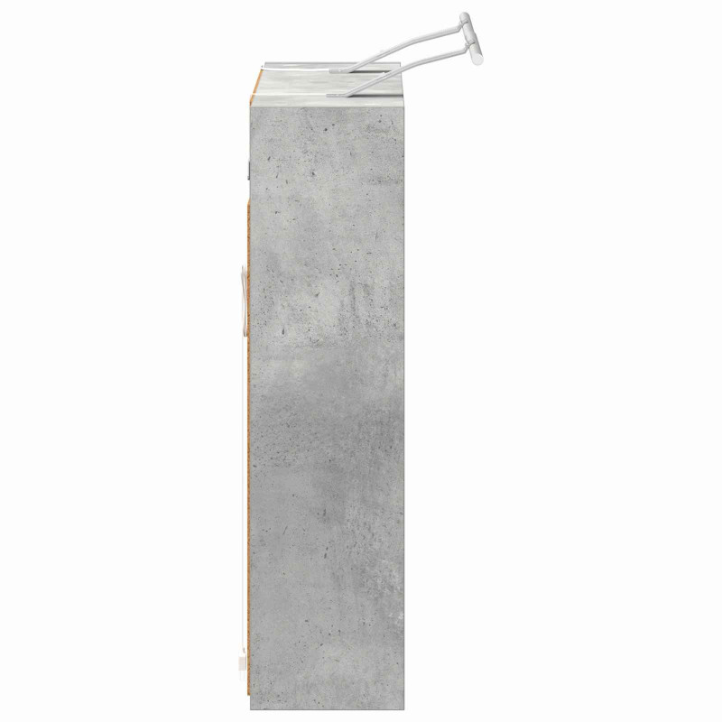 Szafka z lustrem do łazienki Betonowy szary 73,5 x 16 x 62,5 cm