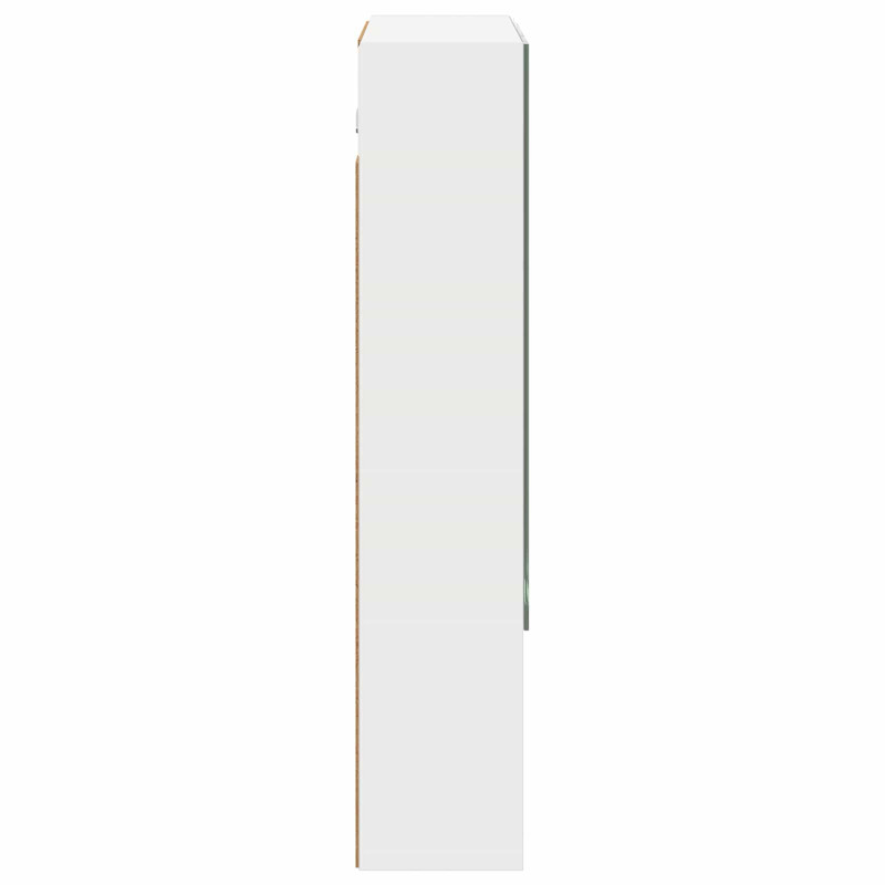 Szafka z lustrem do łazienki z półką Biały 60 x 14.5 x 70 cm