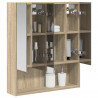 Szafka z lustrem do łazienki Dąb Sonoma 60 x 14.5 x 70 cm