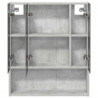 Szafka z lustrem do łazienki Betonowy szary 60 x 14.5 x 70 cm