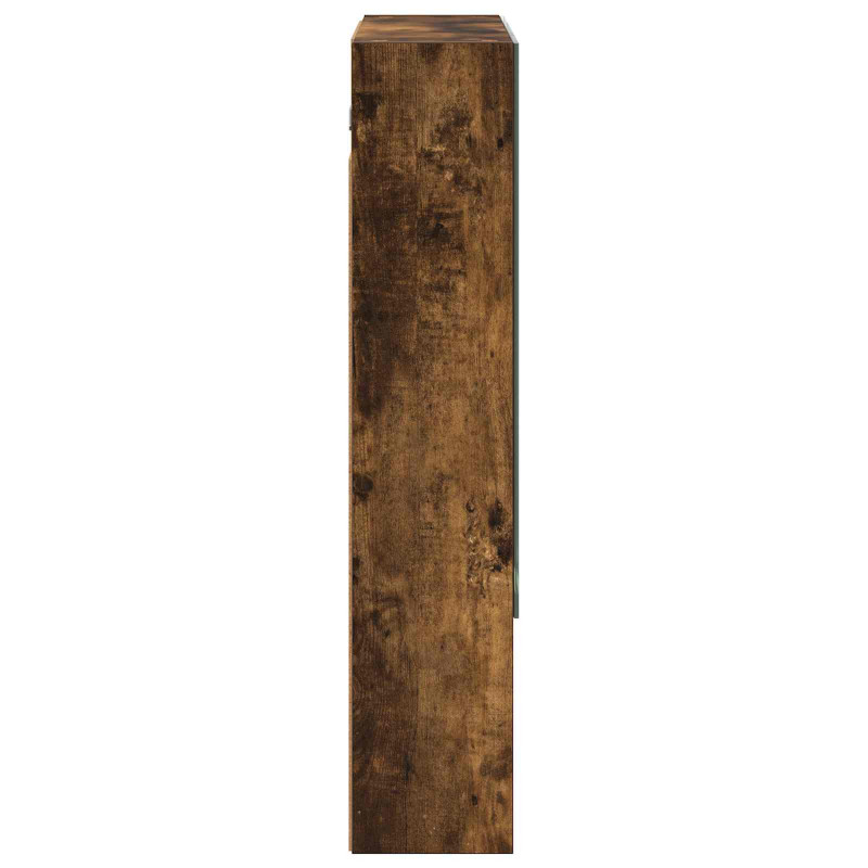 Szafka z lustrem do łazienki Dąb wędzony 60 x 14.5 x 70 cm