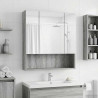 Szafka z lustrem do łazienki Szary Sonoma 60 x 14.5 x 70 cm