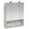 Szafka z lustrem do łazienki Betonowy szary 60 x 14.5 x 70 cm